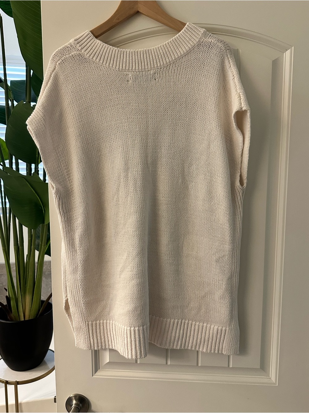 🤍 LOFT Cream Cable Knit Sweater Vest | XL - Picture 2 of 4